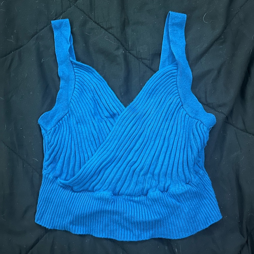 Blue cotton shirt , HAS BEEN WORN